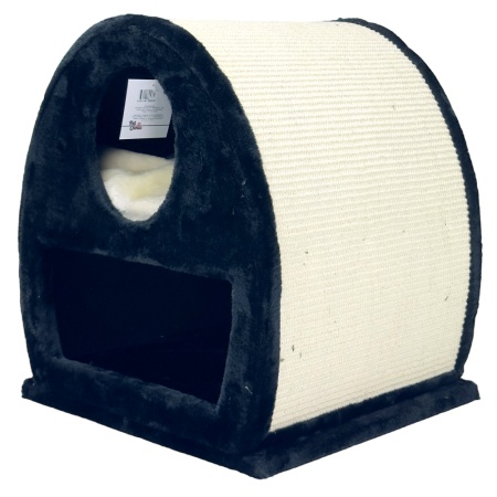 Когтеточка-домик 45х40х50 см, черный