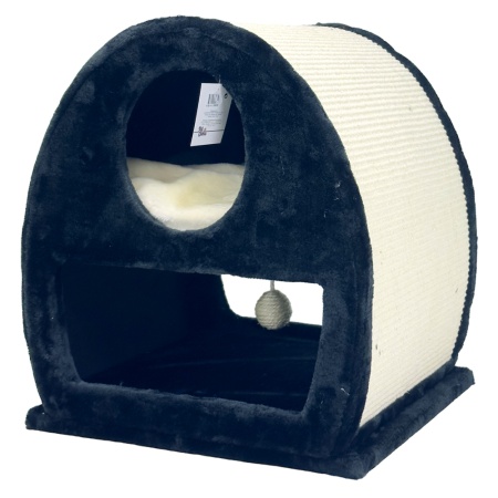 Когтеточка-домик 45х40х50 см, черный