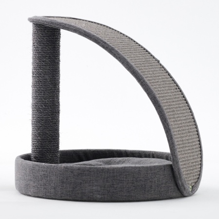 Когтеточка-лежак 40х40х43 см, серый