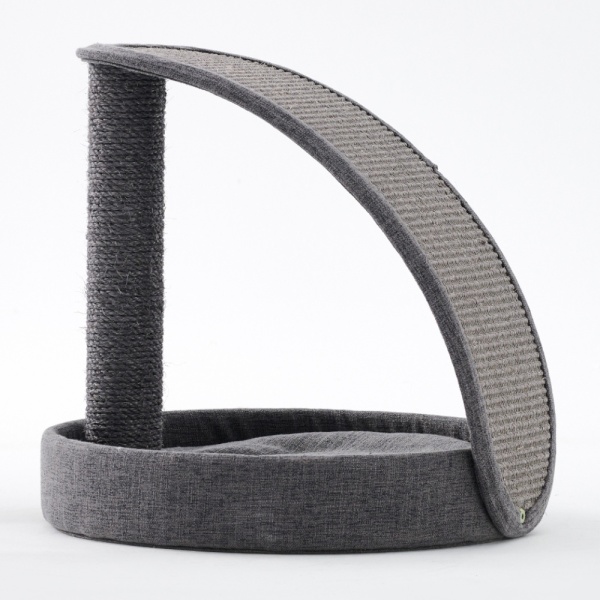 Когтеточка-лежак 40х40х43 см, серый