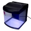 Аквариум Boyu Mini MT-408, 32 л, с фильтром, 2 LED лампы, серый