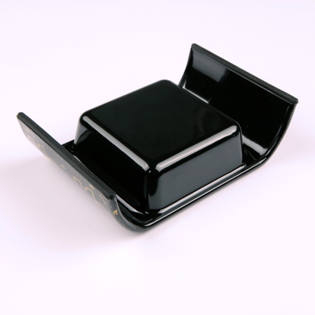 Миска для собак и кошек, 18.5x12x4.5 см, 400 мл, собака, черный