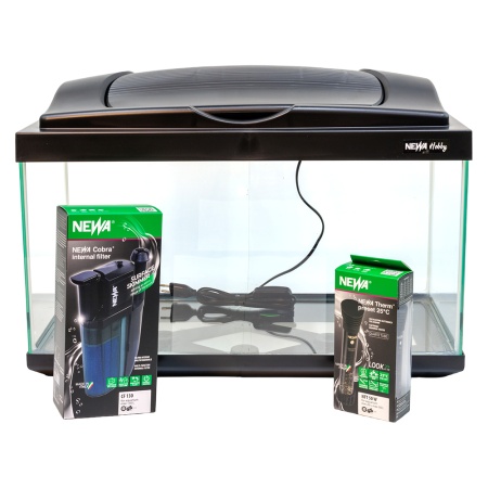 Аквариум Newa Hobby NH 60, 60 л с фильтром, нагревателем, аэрацией и LED освещением