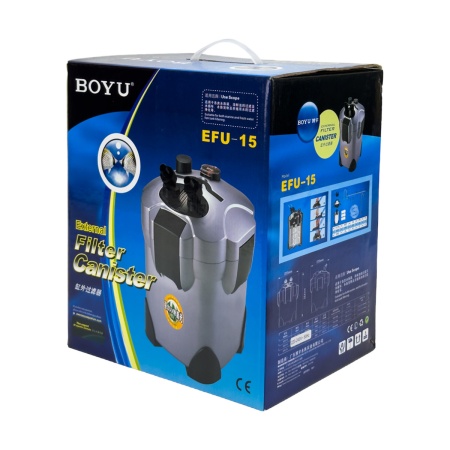 Фильтр внешний Boyu EFU-15 с УФ стерилизацией для аквариума 60-120 л канистровый 350 л/ч