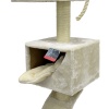 Когтеточка-комплекс 50х50х126 см, кремовый