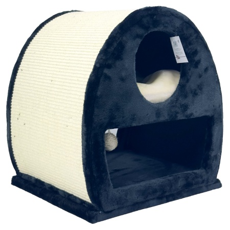 Когтеточка-домик 45х40х50 см, черный