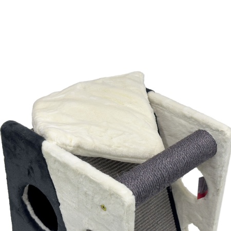 Когтеточка-домик 40х38х55 см, серый