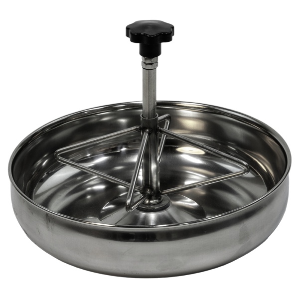 Кормушка-поилка нержавеющая сталь для поросят 25 см