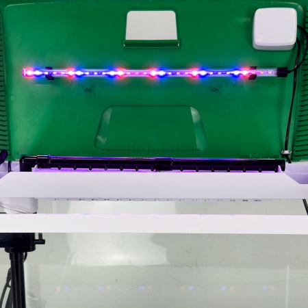 Аквариум Boyu EC-600 панорамный, 66 л, с фильтром и LED-лампой, зеленый