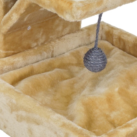 Когтеточка-лежак 40х42х30 см, бежевый