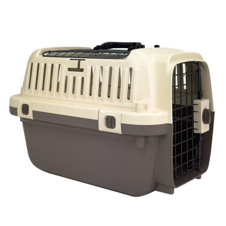 Переноска Superior Range 51х33х33 см для кошек и собак Pet Choice с креплением к ремню безопасности автомобиля и металлической верхней решеткой​