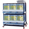 Клетка Comfortplast для куропаток 3 секции, 2 яруса, пластиковая