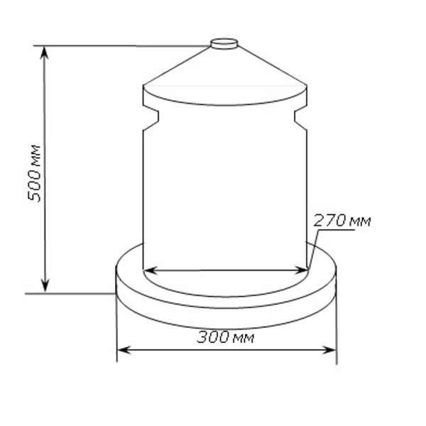 Поилка сифонная 20 л для кур, уток
