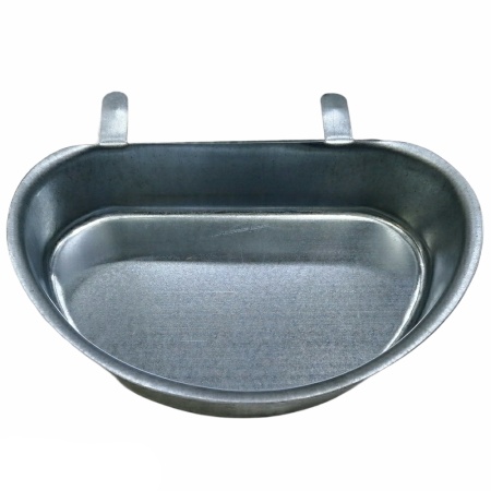 Кормушка-поилка навесная MEZZALUNA 15 см оцинкованная сталь