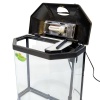 Аквариум Boyu LJ-380 25 л с системой фильтрации и освещением, черный