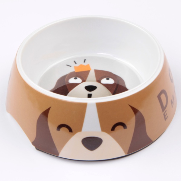 Миска со съемной чашей для собак и кошек, 17.5х17.5х6 см, 340 мл, DOG