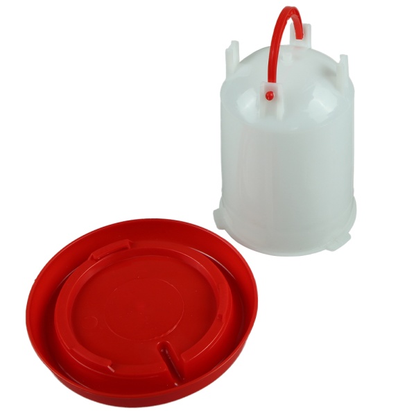 Поилка вакуумная 1.5 л с ручкой для цыплят, кур, уток, бройлеров и других птиц