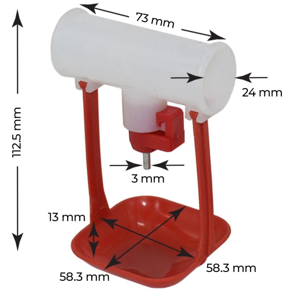 Поилка ниппельная с каплеуловителем на трубу 3/4'', 20 шт.