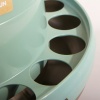 Кормушка бункерная ECO Recycled 8 кг с решеткой с круглыми отверстиями на ножках