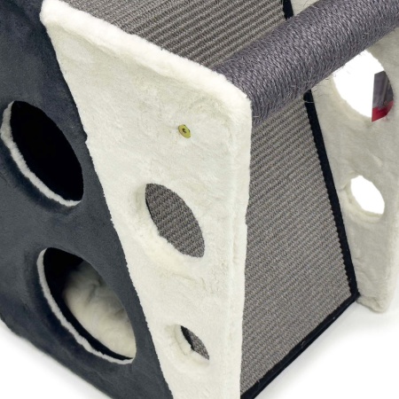 Когтеточка-домик 40х38х55 см, серый