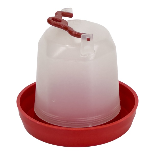 Поилка вакуумная 0,5 л с ручкой для цыплят, кур