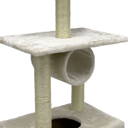 Когтеточка-комплекс 50х35х116 см, кремовый