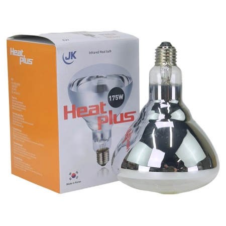 Лампа инфракрасная 175 Bт JK Lighting, E27 BR125, закаленное стекло, прозрачная, комплект 2 шт.