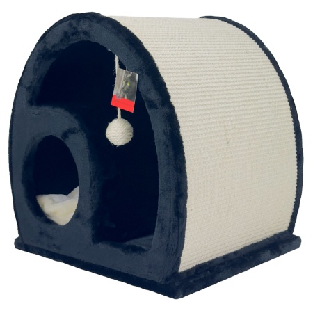 Когтеточка-домик 50х40х50 см, черный