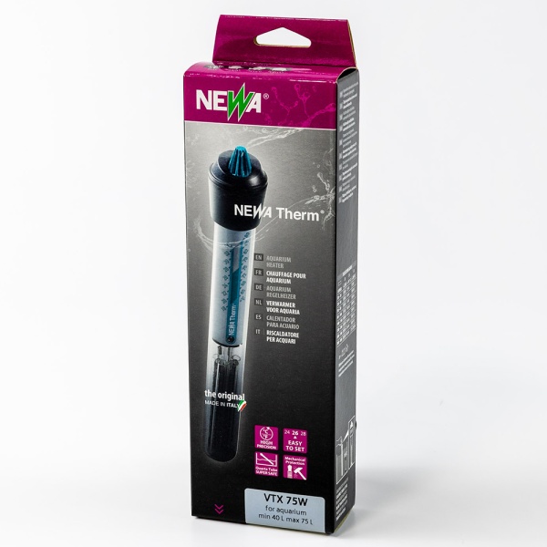 Нагреватель для аквариума Newa Therm VTX75 220-240V 50Hz 75W с терморегулятором автоматический 20-100 л