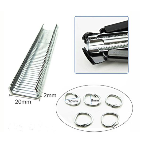 Инструмент скобообжимной С-тип для клеток автоматический 8-12 мм, серый