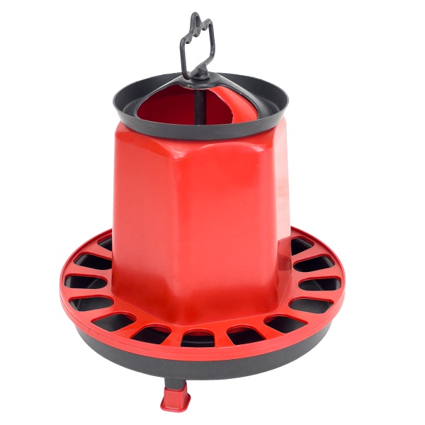 Кормушка бункерная 5 кг пластик с разделительной решеткой на ножках